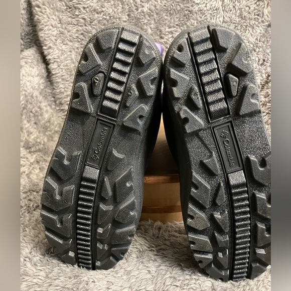 EUC Columbia Girls Powder Bug Winter Boot Purple - Picture 5 of 6